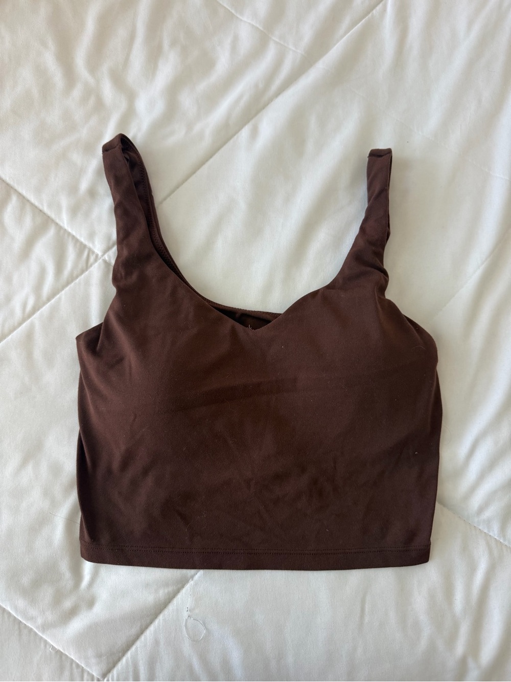 aerie Seamless Wide-Strap Bralette in Dark Brown